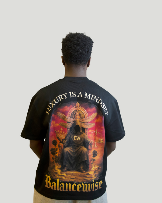 Liam Black T-Shirt MODEL WEARING BACK